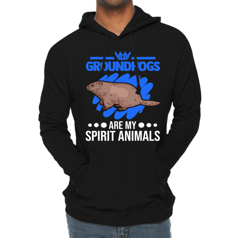 Groundhogs Are My Spirit Animals Marmot Lightweight Hoodie by XAVIERESPREE | Artistshot