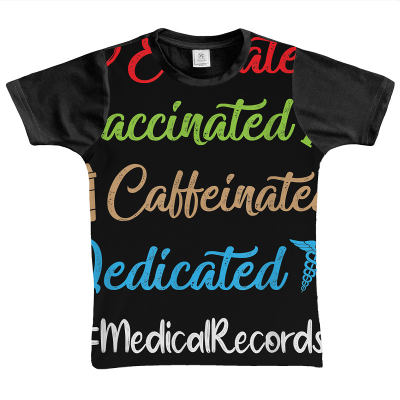 Educated Vaccinated Caffeinated Dedicated Medical Graphic Youth T-shirt by ervanm | Artistshot