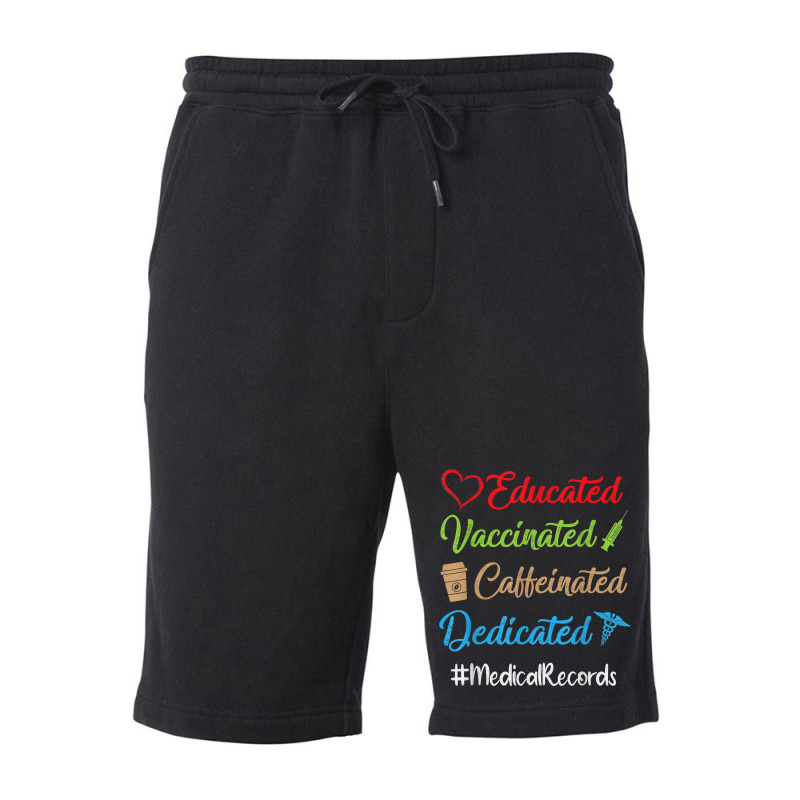 Educated Vaccinated Caffeinated Dedicated Medical Fleece Short by ervanm | Artistshot