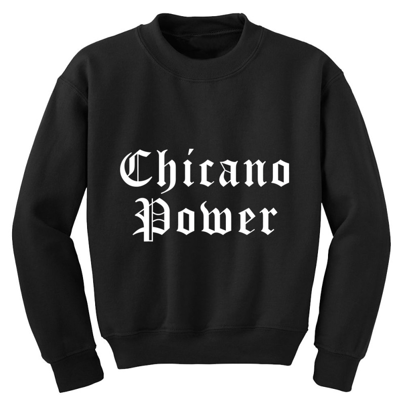 Chicano Power Old English Cholo T Shirt Youth Sweatshirt by voutsro | Artistshot