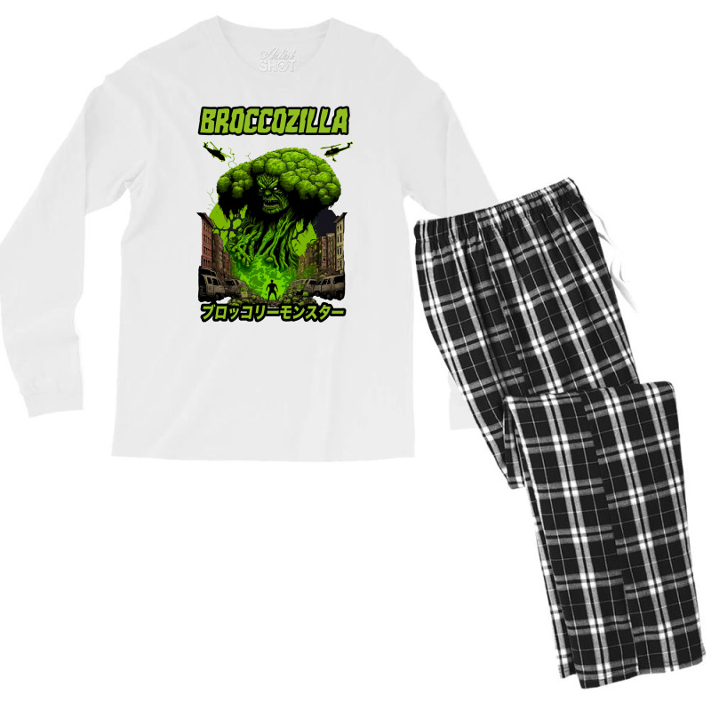 Broccozilla Men's Long Sleeve Pajama Set by neekakhalodb | Artistshot