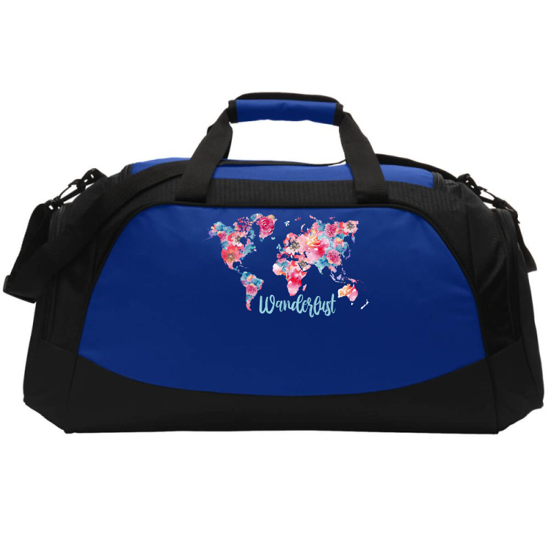 Wanderlust Map Active Duffel | Artistshot