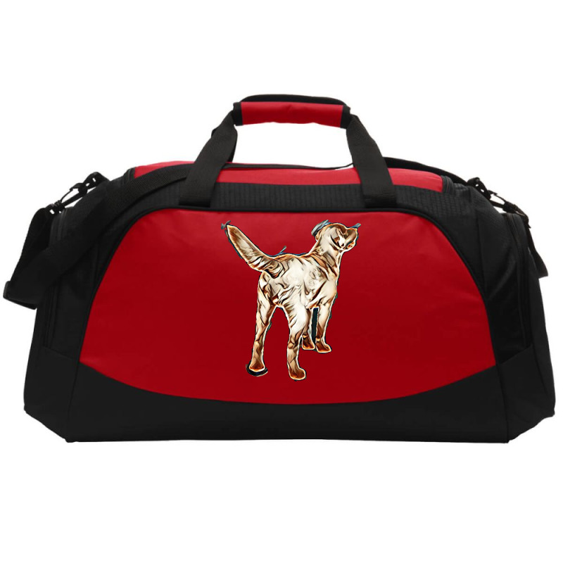 Dog Back Tail Isolated Active Duffel | Artistshot