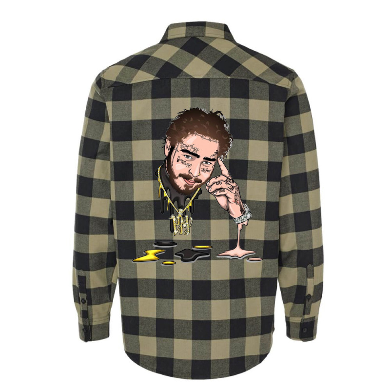 Malone Leave Me Flannel Shirt | Artistshot