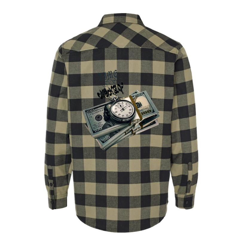 Time Is Money Flannel Shirt by goldenshop | Artistshot