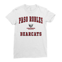 Paso Robles High School Bearcats T Shirt C1 Ladies Fitted T-shirt | Artistshot