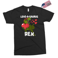 Loveasaurus Rex Valentines Day Dinosaur With Red Heart Funny And Cute Exclusive T-shirt | Artistshot