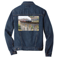 Jacobite Steam Train Over The Glenfinnan Viaduct Men Denim Jacket | Artistshot