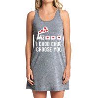 Kids Valentine's Day Choo Choo Train Hearts For Bo Tank Dress | Artistshot