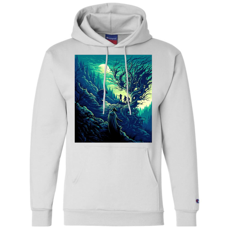 Magic Tree Green 26 Champion Hoodie by murhanixcayak | Artistshot