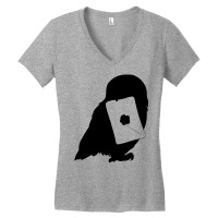 Magic Owl And Letter Silhouette 35 Women's V-neck T-shirt | Artistshot