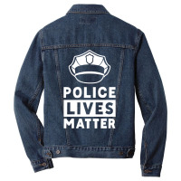 Police Lives Matter Police Officer Cops Policeman Men Denim Jacket | Artistshot