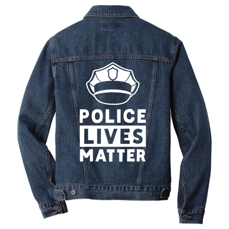 Police Lives Matter Police Officer Cops Policeman Men Denim Jacket | Artistshot