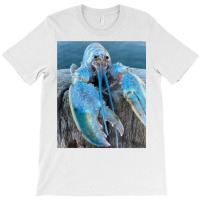 Funny Jumpscare Lobster Meme Blue Crustacean T Shi T-shirt | Artistshot