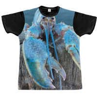 Funny Jumpscare Lobster Meme Blue Crustacean T Shi Graphic T-shirt | Artistshot