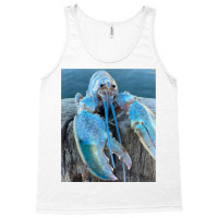 Funny Jumpscare Lobster Meme Blue Crustacean T Shi Tank Top | Artistshot