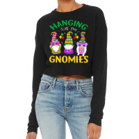 Hanging With My Gnomies Carnival Mask Fat Tuesday  Cropped Sweater | Artistshot