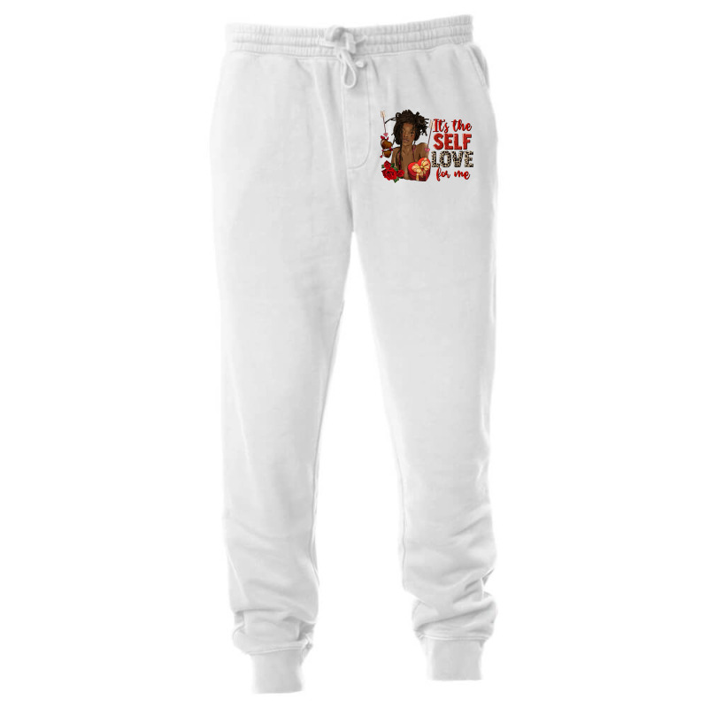 It's The Self Love For Me Black Woman  Valentine's Unisex Jogger by afrowomandigitalshop@gmail.com | Artistshot