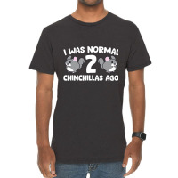 Chinchilla Pet Owner I Was Normal 2 Chinchillas Ag Vintage T-shirt | Artistshot