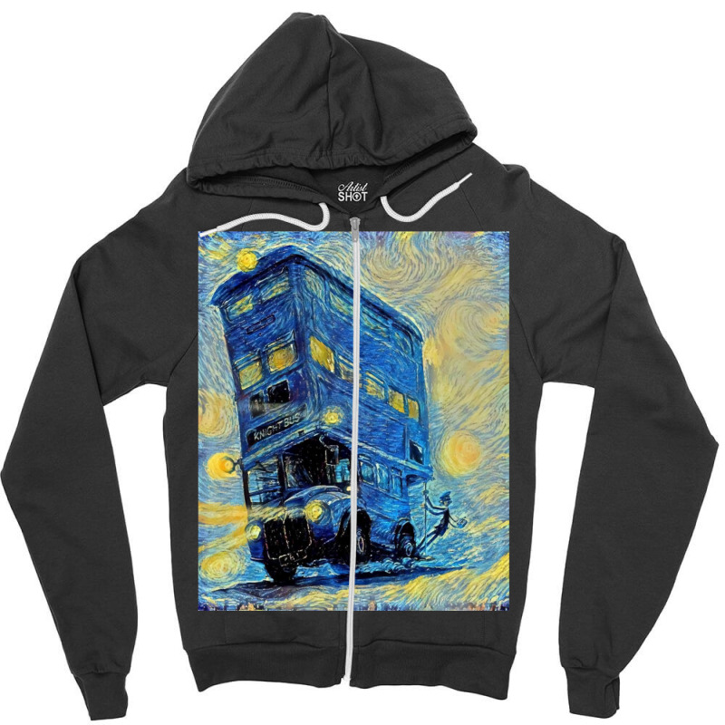 Magic Transport Knight Bus  10 Zipper Hoodie by heathybatevam | Artistshot