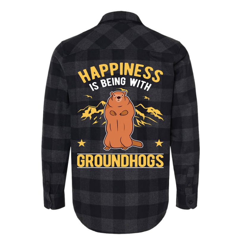 Happiness Is Being With Groundhogs Marmot 69 Flannel Shirt by XAVIERESPREE | Artistshot