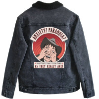 Anxiety Paranoia Unisex Sherpa-lined Denim Jacket | Artistshot