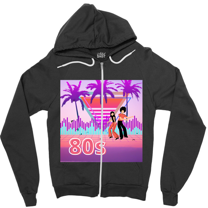 Hot Trend 80s-6ojvh Zipper Hoodie by centralfantast | Artistshot