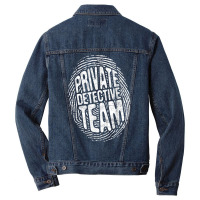 Private Detective Team   Investigate Investigator Men Denim Jacket | Artistshot