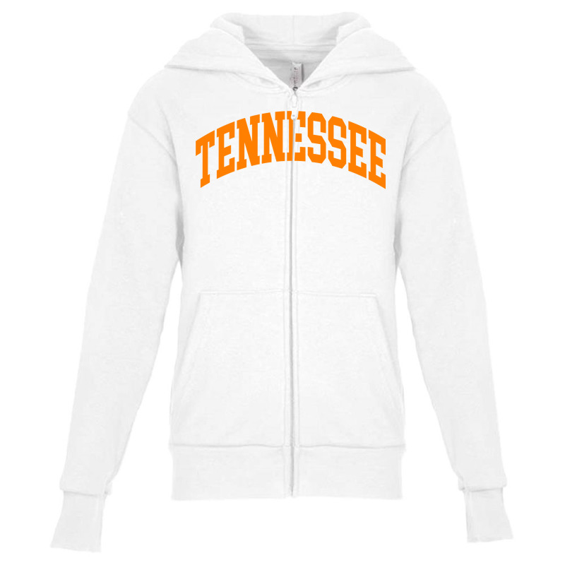 Tennessee Tn Throwback Design   Classic Style Oran Youth Zipper Hoodie by hiett | Artistshot