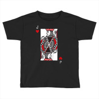 Kids Jack Of Hearts Valentines Day Cool Playing Ca Toddler T-shirt | Artistshot