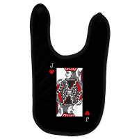 Kids Jack Of Hearts Valentines Day Cool Playing Ca Baby Bibs | Artistshot