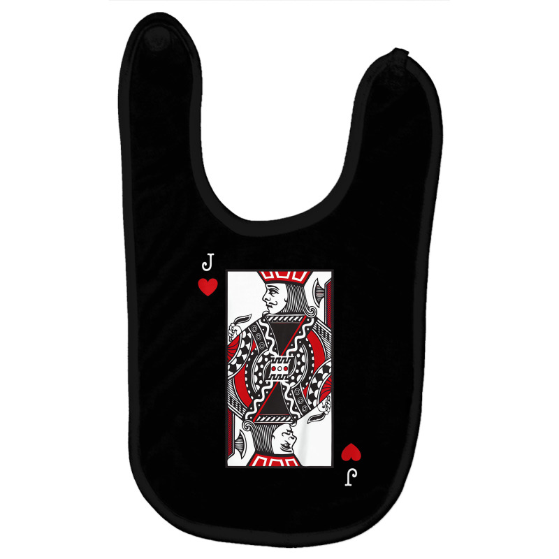 Kids Jack Of Hearts Valentines Day Cool Playing Ca Baby Bibs by imelde | Artistshot