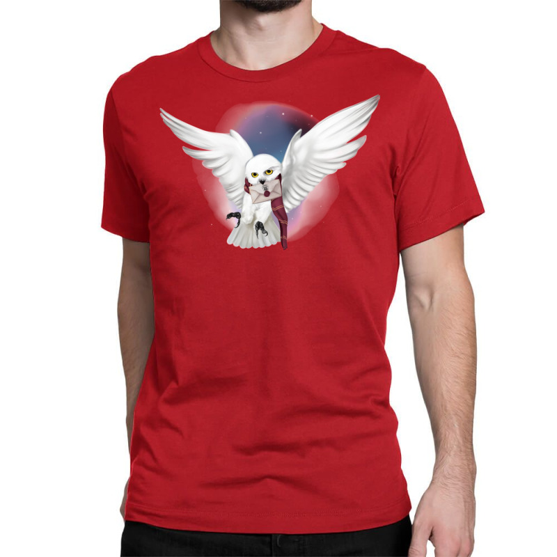 Snowy White Owl 3 Classic T-shirt by heathybatevam | Artistshot