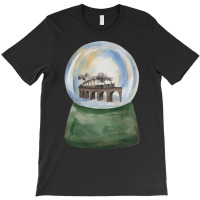 Steam Train In Crystal Ball T-shirt | Artistshot