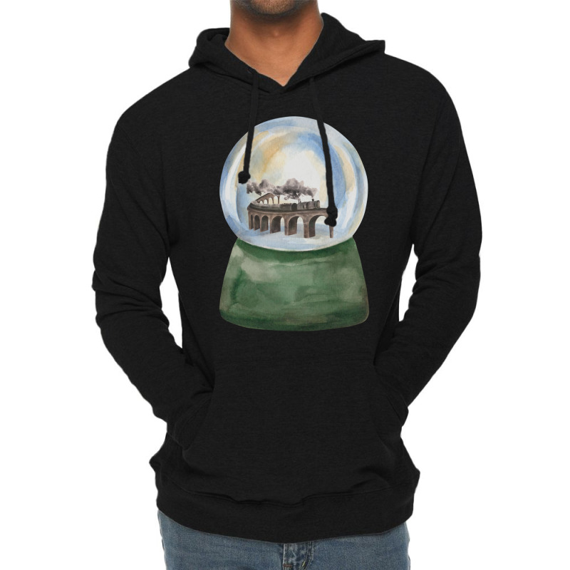 Steam Train In Crystal Ball Lightweight Hoodie by heathybatevam | Artistshot