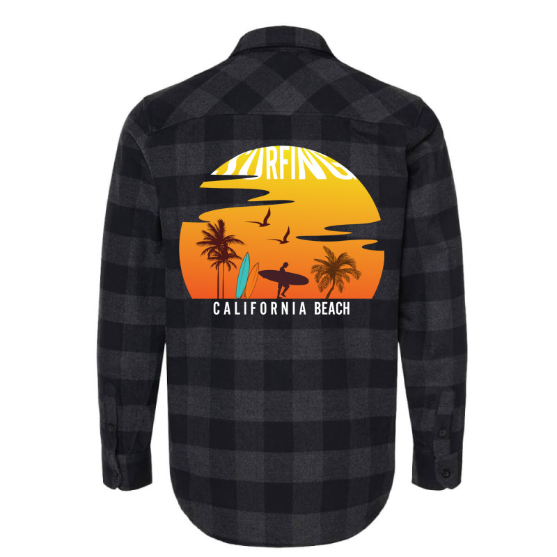 Surfing Flannel Shirt by heathybatevam | Artistshot