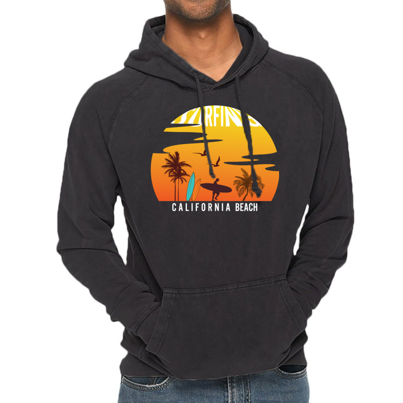 Surfing Vintage Hoodie by heathybatevam | Artistshot