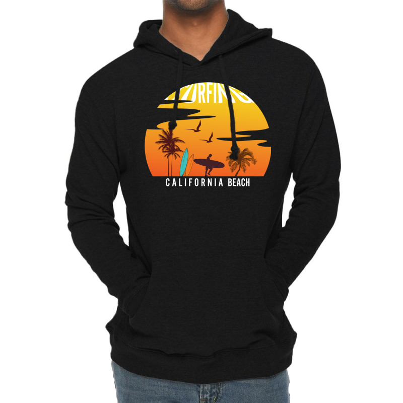 Surfing Lightweight Hoodie by heathybatevam | Artistshot