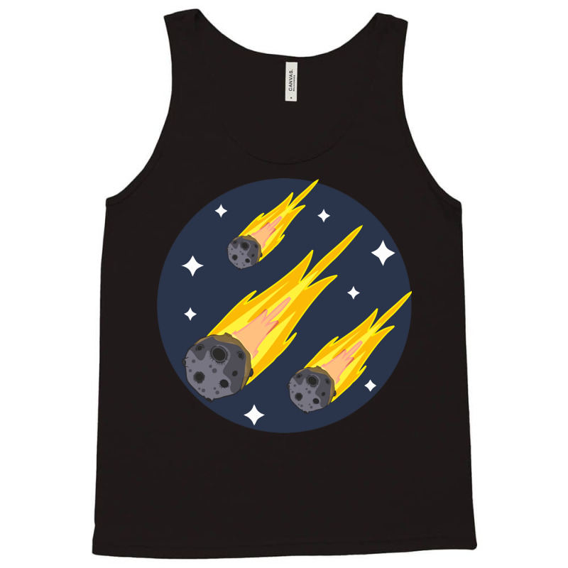 Meteorite Rain Design For Asteroid Day Tank Top | Artistshot