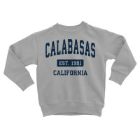 Calabasas California Ca Vintage Athletic Sports De Toddler Sweatshirt | Artistshot