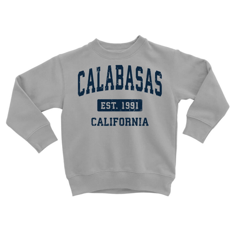 Calabasas California Ca Vintage Athletic Sports De Toddler Sweatshirt by geisea | Artistshot