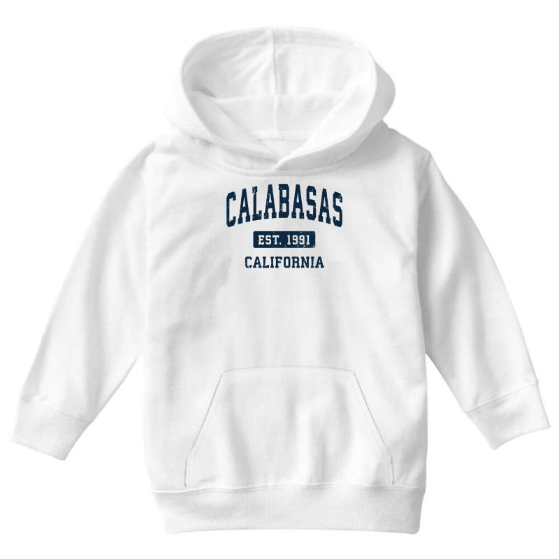 Calabasas California Ca Vintage Athletic Sports De Youth Hoodie by geisea | Artistshot