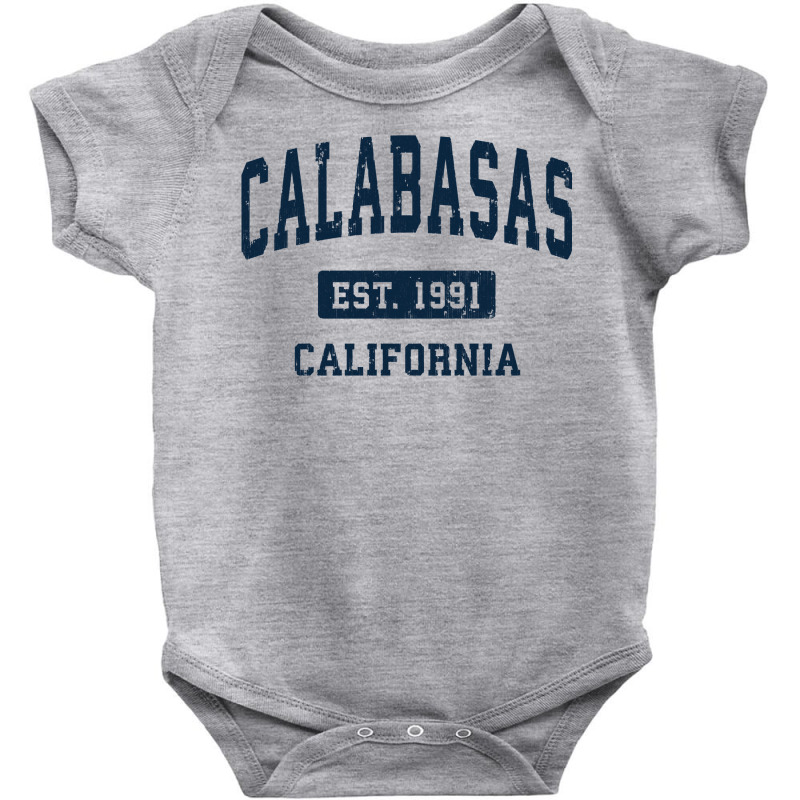 Calabasas California Ca Vintage Athletic Sports De Baby Bodysuit by geisea | Artistshot