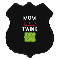 Mom Low Battery Twins Full Batteries Funny Gift For Twin Mama Shield Patch | Artistshot