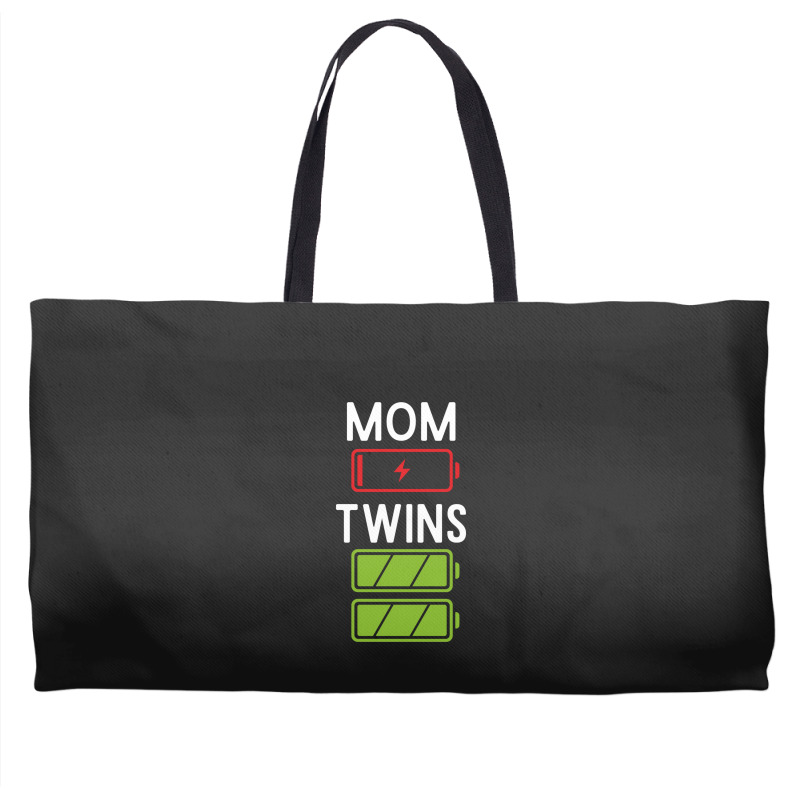 Mom Low Battery Twins Full Batteries Funny Gift For Twin Mama Weekender Totes | Artistshot