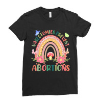 Flower Vasectomies Prevent Abortion Rainbow T Shir Ladies Fitted T-shirt | Artistshot