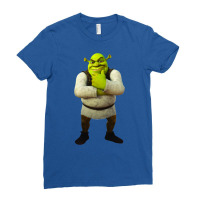 Shrek  Standing And Thinking Pose Ladies Fitted T-shirt | Artistshot