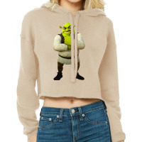 Shrek  Standing And Thinking Pose Cropped Hoodie | Artistshot