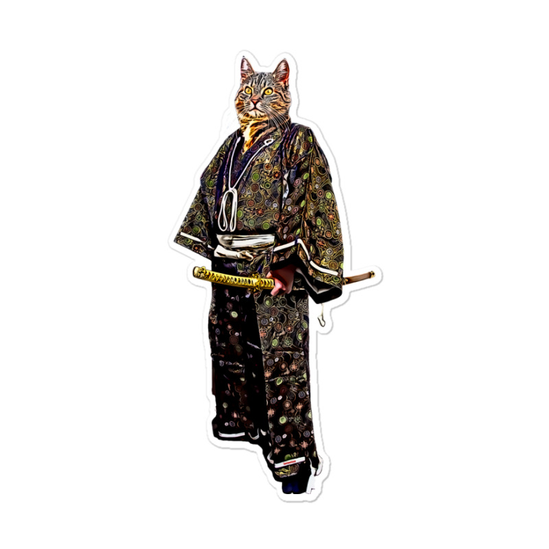 Cat Samurai Bakeneko 怪猫 Sticker | Artistshot