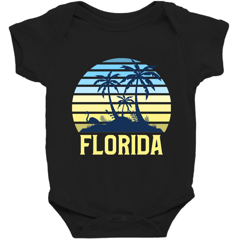 Limited Edition Florida Beach Sunset, Orange And B Baby Bodysuit | Artistshot